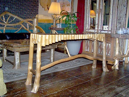 Rustic Log Great Room